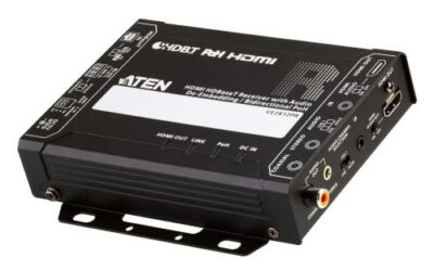 Odbiornik ekstendera HDMI HDBaseT z wyodrębnianiem audio i dwukierunkowym PoH (4K@100m) (HDBaseT Class A) (PoH PSE & PD) VE2812PR
