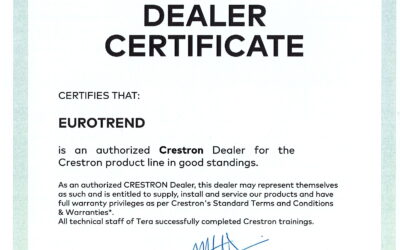 Jesteśmy certyfikowanym przedstawicielem marki Crestron!