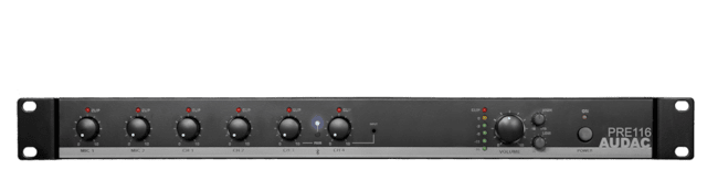 6-kanałowy przedwzmacniacz stereo AUDAC PRE116