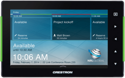 Crestron 7” Room Scheduling Touch Screen TSS-752