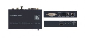 Kramer FC-49 Konwerter formatu DVI i Audio do HDMI oraz urządzenie wbudowujące sygnał audio
