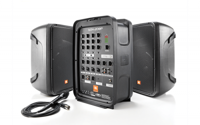 JBL EON208P Packaged 8″ 2-Way PA with Powered 8-Channel Mixer and Bluetooth®
