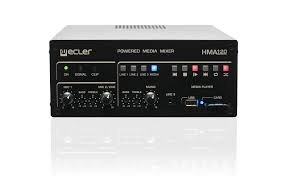 Powermixer na linię 100V z wbudowanym playerem audio Ecler HMA 120