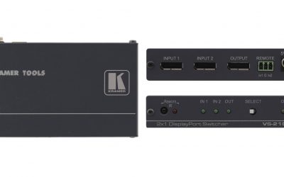 Kramer VS-21DP-IR 2×1 DisplayPort Switcher with IR